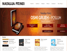 Tablet Screenshot of natalijaprinci.com